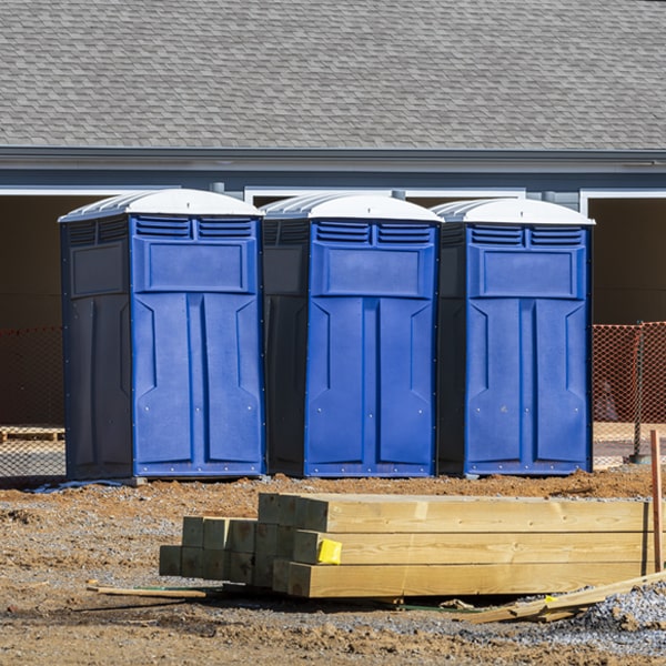 how often are the porta potties cleaned and serviced during a rental period in Crystal Beach NY